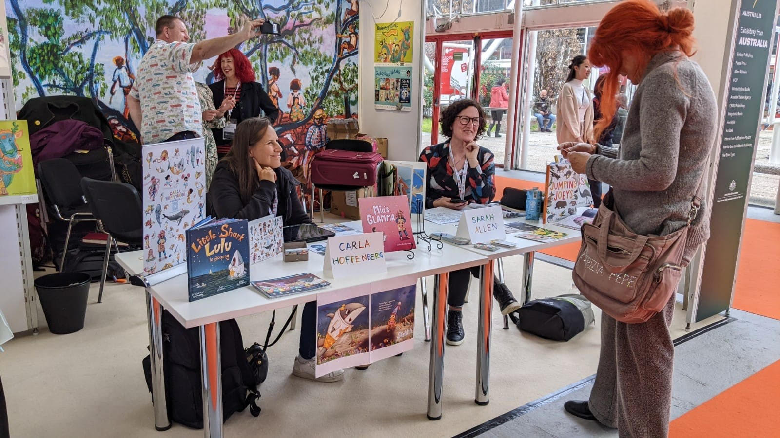 Visitors to the APA Stand at Bologna Book Fair 2023