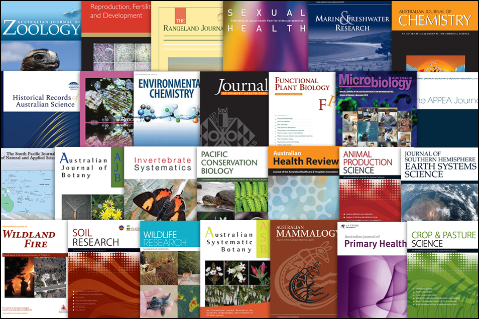 A selection of scholarly journals published by CSIRO