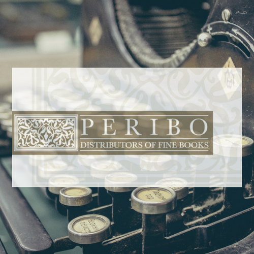The Peribo logo, displayed atop a picture of a typewriter's keys.